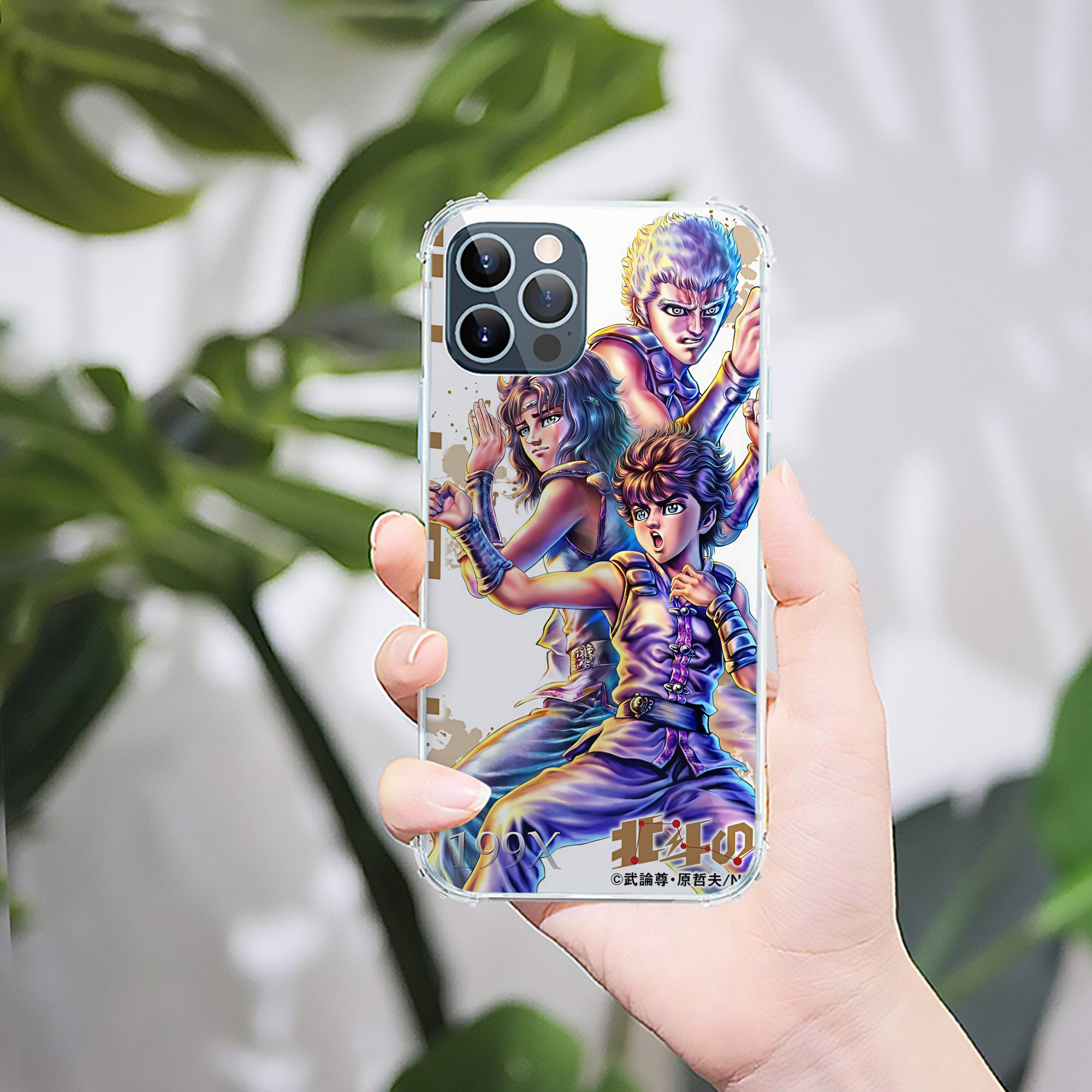 （画像用） 北斗の拳 Fist of the North Star 【iPhone 12シリーズ対応】透明スマホケース（クリアソフトケース）
